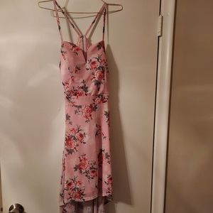 Strapped High Low Dress
